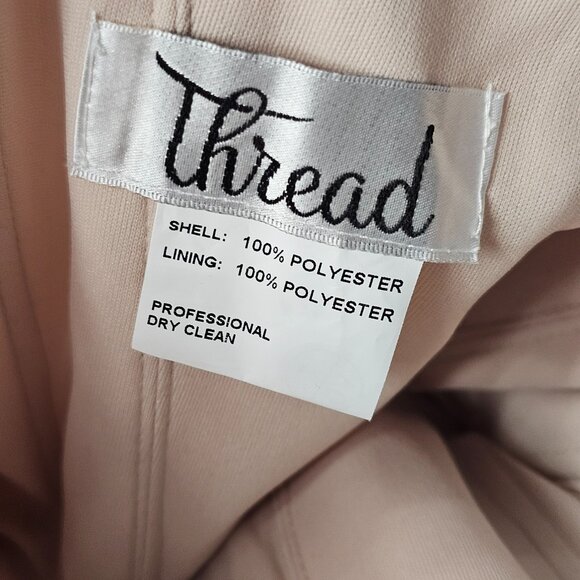 Thread Women's Cameo Off The Shoulder Draped Neck Chiffon Dress Size 10R NWT - Picture 10 of 15